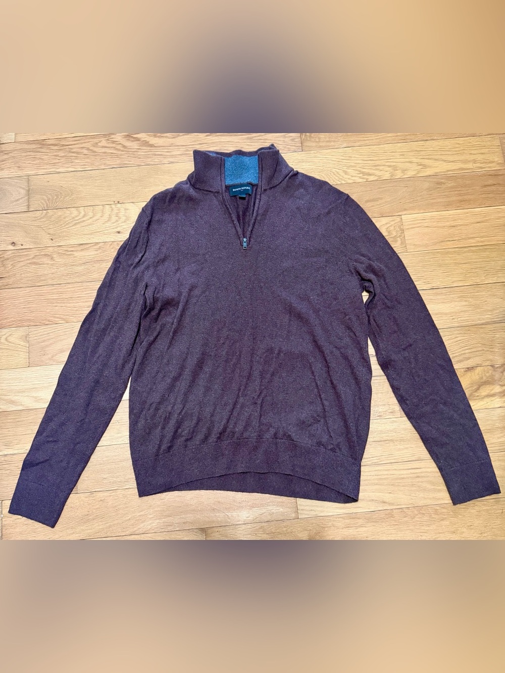 Banana Republic Premium Luxe 1/4 Zip Mock-Neck Sweater | Cashmere Silk Blend